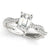 Emerald-Cut Braided Shank Multi-Row Diamond Ring