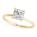 Load image into Gallery viewer, Princess-Cut Solitaire Engagement Ring
