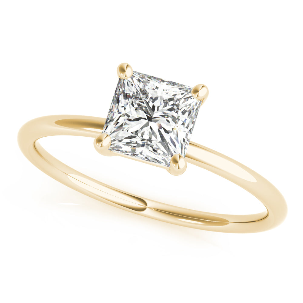 Princess-Cut Solitaire Engagement Ring
