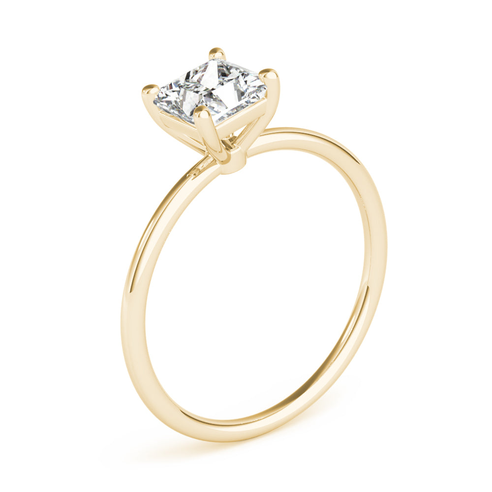 Princess-Cut Solitaire Engagement Ring