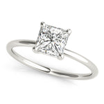 Load image into Gallery viewer, Princess-Cut Solitaire Engagement Ring
