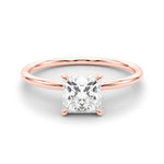 Load image into Gallery viewer, Princess-Cut Solitaire Engagement Ring
