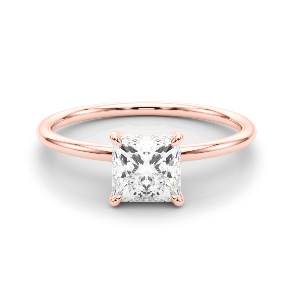 Princess-Cut Solitaire Engagement Ring