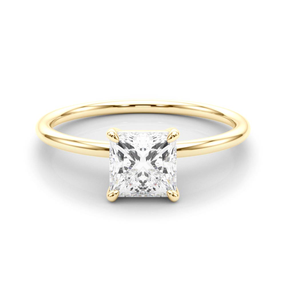 Princess-Cut Solitaire Engagement Ring