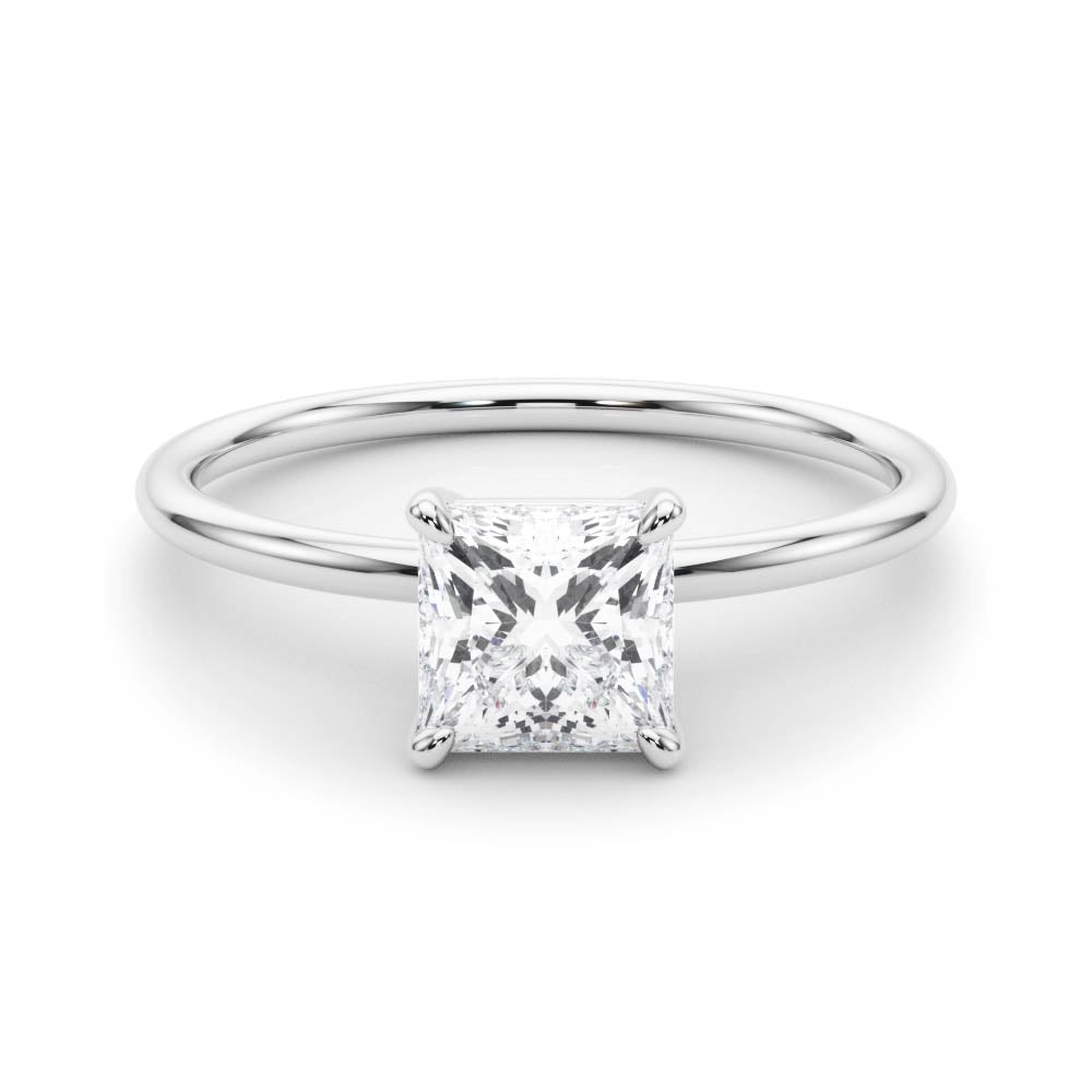 Princess-Cut Solitaire Engagement Ring