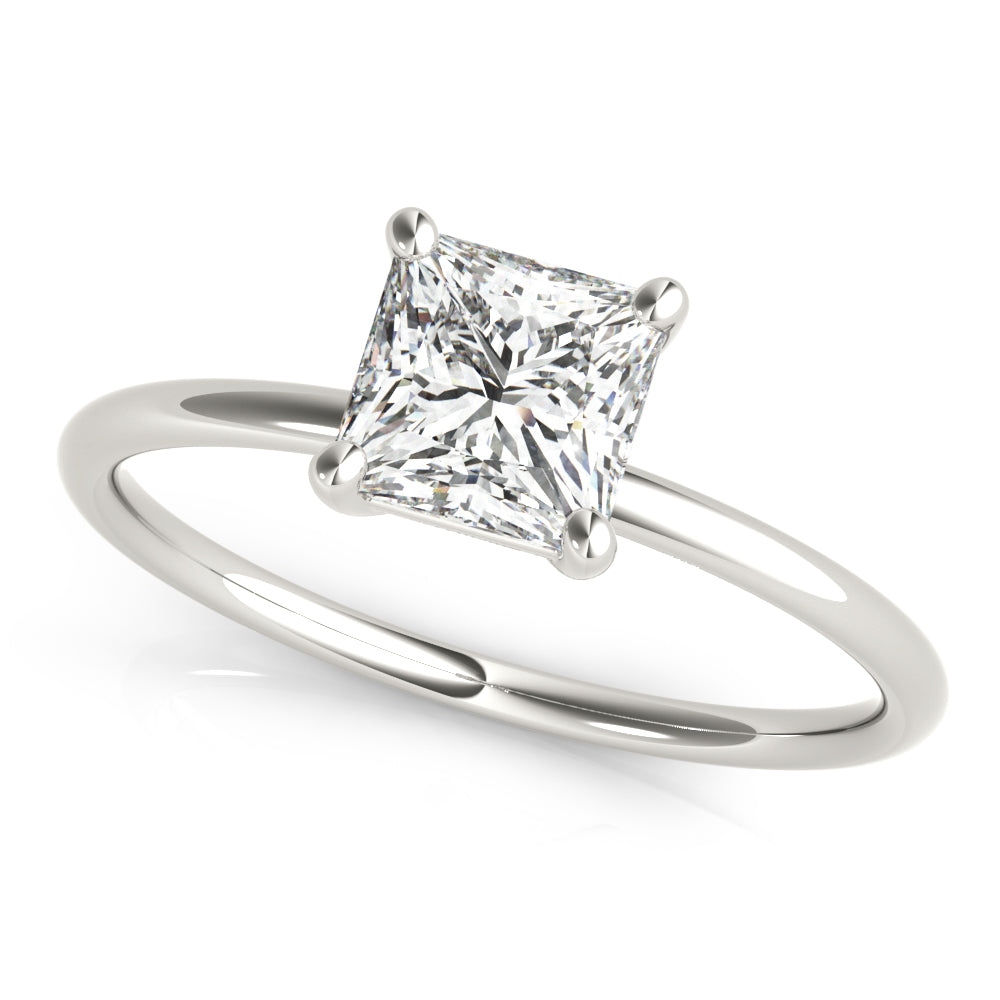 Princess-Cut Solitaire Engagement Ring