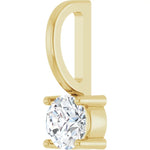 Load image into Gallery viewer, Birthstone Jewelry: Classy Diamond Solitaire Pendant for Women
