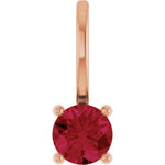 Load image into Gallery viewer, Bold Ruby Solitaire Pendant for women
