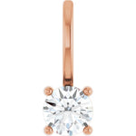 Load image into Gallery viewer, Birthstone Jewelry: Classy Diamond Solitaire Pendant for Women
