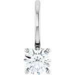 Load image into Gallery viewer, Birthstone Jewelry: Classy Diamond Solitaire Pendant for Women
