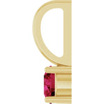 Load image into Gallery viewer, Bold Ruby Solitaire Pendant for women
