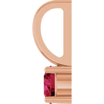 Load image into Gallery viewer, Bold Ruby Solitaire Pendant for women
