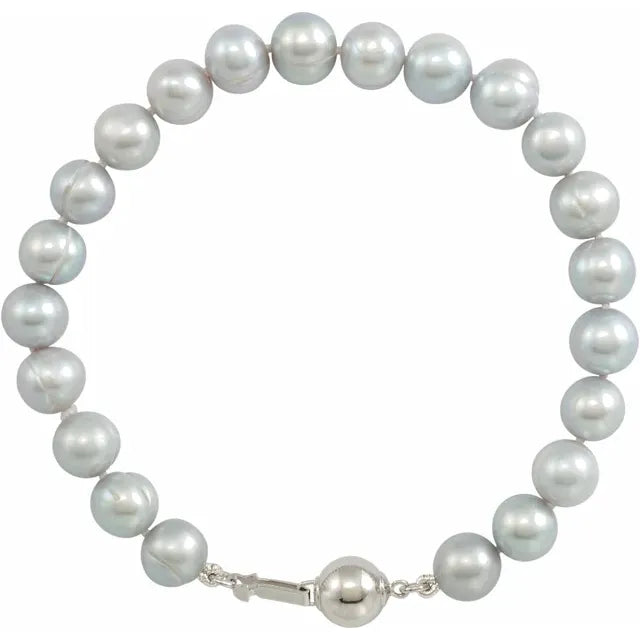 Sterling Silver Pearl Bracelet For Women