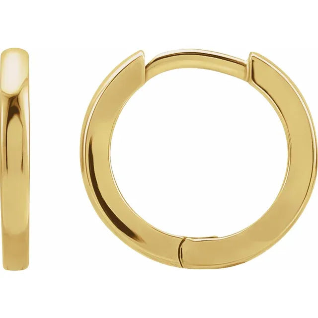 15mm Hinged Hoop Earrings