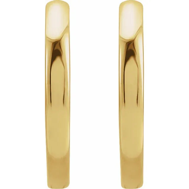 15mm Hinged Hoop Earrings
