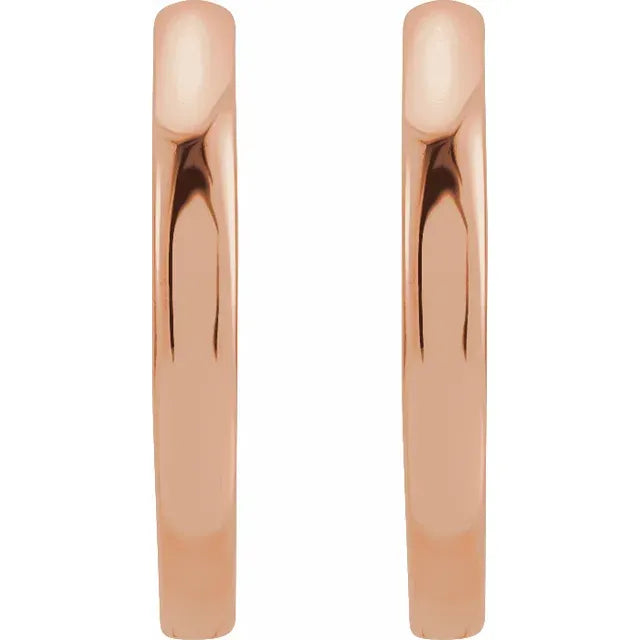15mm Hinged Hoop Earrings