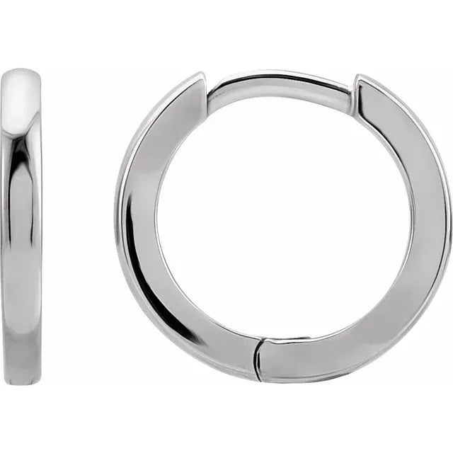 15mm Hinged Hoop Earrings