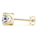 Load image into Gallery viewer, 4 Prong Round Diamond Stud Earrings
