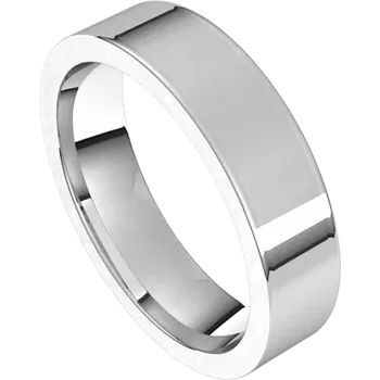 Flat Comfort Fit Wedding Band