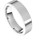 Flat Comfort Fit Wedding Band