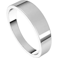 Flat Tapered Mens Wedding Band