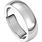 Load image into Gallery viewer, Half Round Wedding Band With A Comfort Fit
