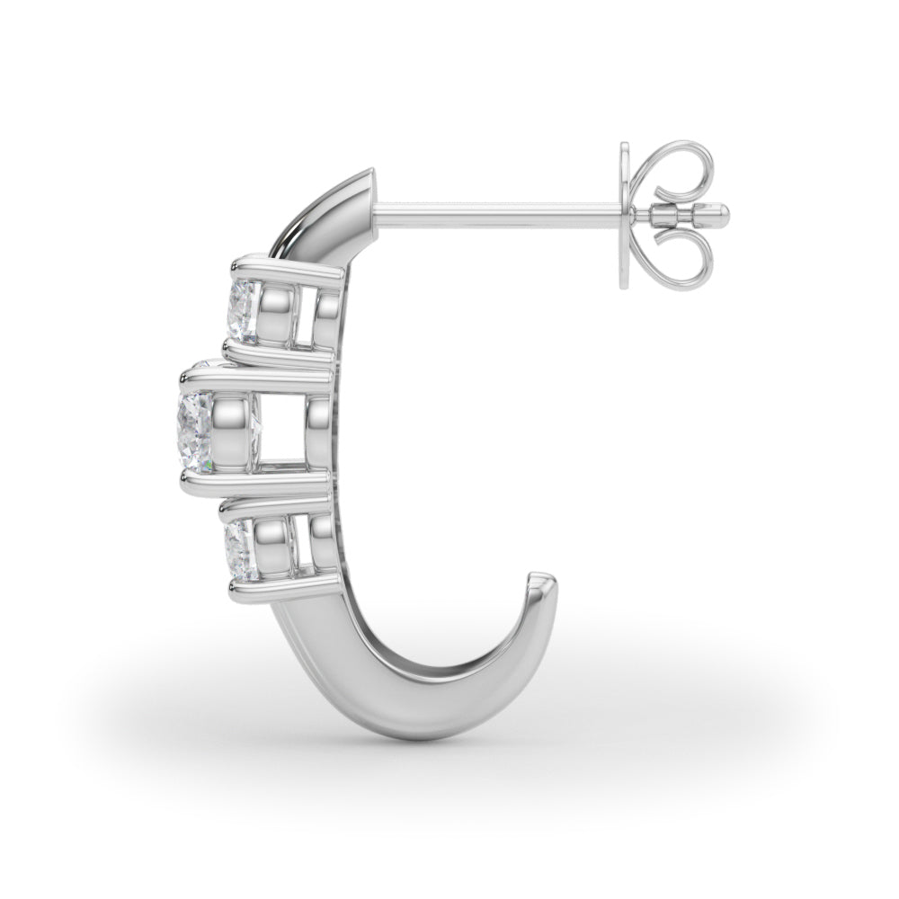 Twinkling Lab Grown Diamond Trio Studs