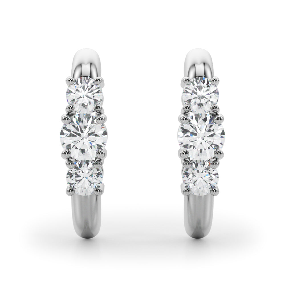 Twinkling Lab Grown Diamond Trio Studs