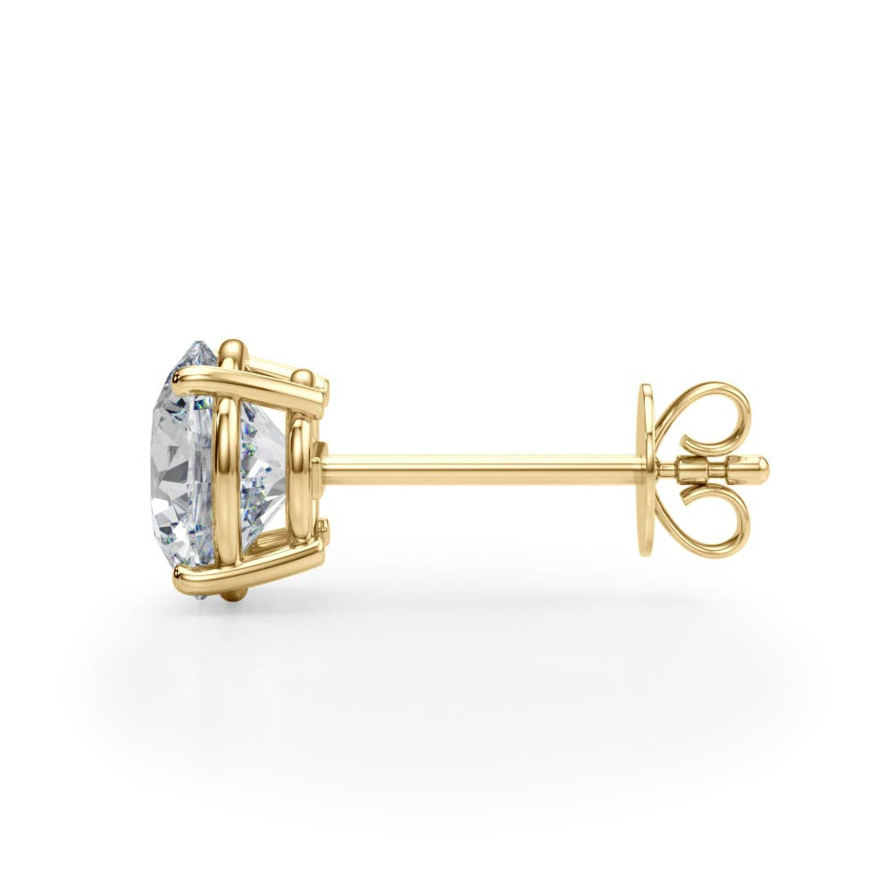 1/4 Carat Lab Grown Round Diamond Earrings