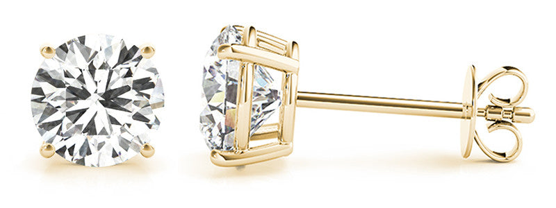 1/4 Carat Lab Grown Round Diamond Earrings