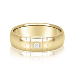 Load image into Gallery viewer, Solitaire Wedding Anniversary Band For Men
