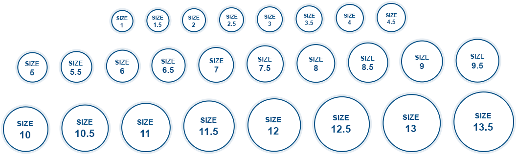True To Size Ring Chart