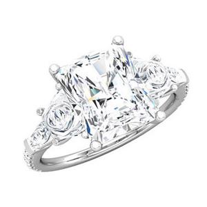 Emerald Diamond Bridal Set