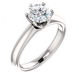 Round Diamond Engagement Solitaire Bridal Set